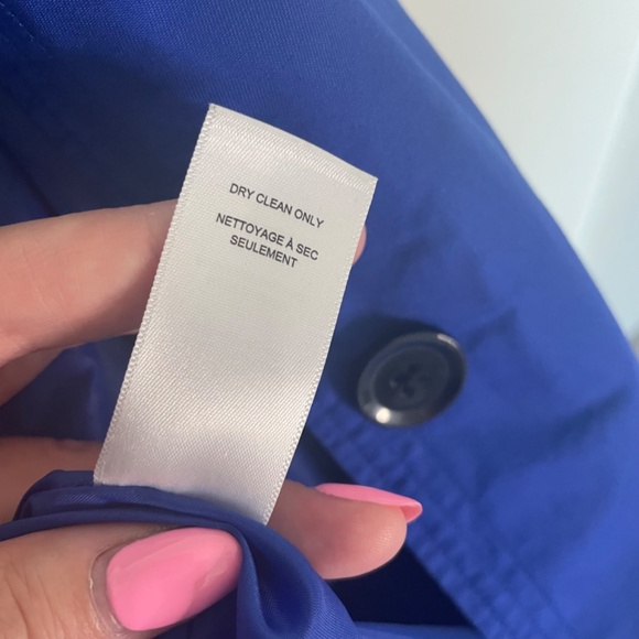 Cleo Blue Trench Coat - Women's Large - Picture 10 of 15